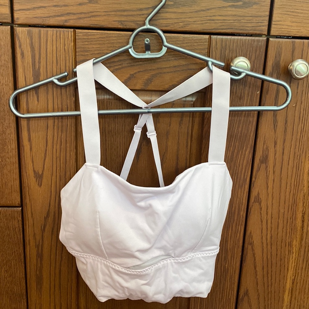 Athleta lilac sports bra, barley used